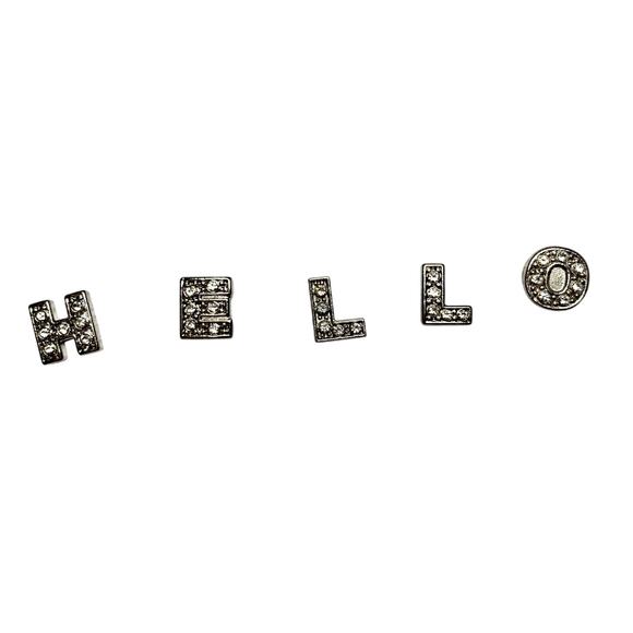 Lot 100+ Floating Locket Jewelry Charms Gold Silver Alphabet Initials Letters - Picture 2 of 12